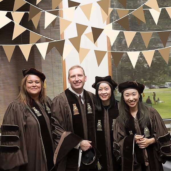 32Ft Brown Party Decorations Brown Pennant Banner Fabric Triangle Flag Bunting Garland Streamers for Woodland Teddy Bear Baby Shower Jungle Safari Birthday Home Outdoor Garden Decor - Image 7