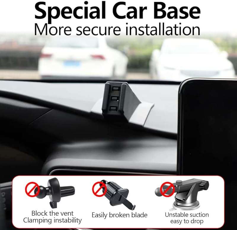 LUNQIN Car Phone Holder Mount for 2020 2021 2022 2023 2024 Ford Explorer Auto Accessories Interior Decoration Mobile Cell Smartphone Bracket - Image 2