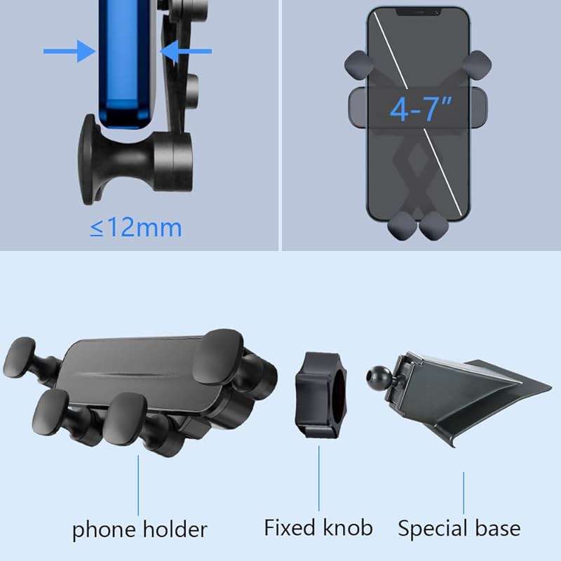 LUNQIN Car Phone Holder Mount for 2020 2021 2022 2023 2024 Ford Explorer Auto Accessories Interior Decoration Mobile Cell Smartphone Bracket - Image 6