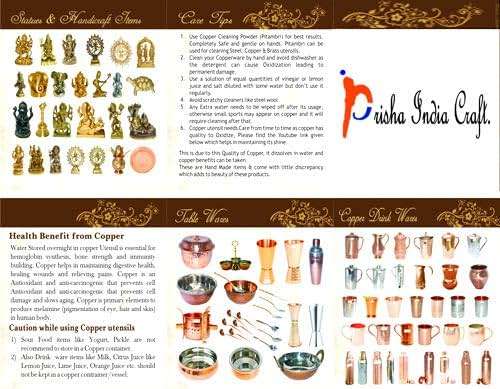 Prisha India Craft Brass Dawara Tumbler| Dabara|Tumbler for Serving Filter Coffee/Tea, Golden Color Cup Set - Image 6