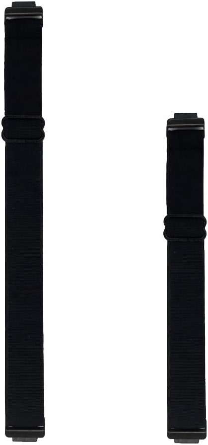 Grestun 2-Pack Adjustable Elastic Bands, Wrist and Ankle bands with Tri-glide Slider for Fitbit Inspire 2/1/HR, Stretchy Band for Men and Women (Black, Medium) - Image 1