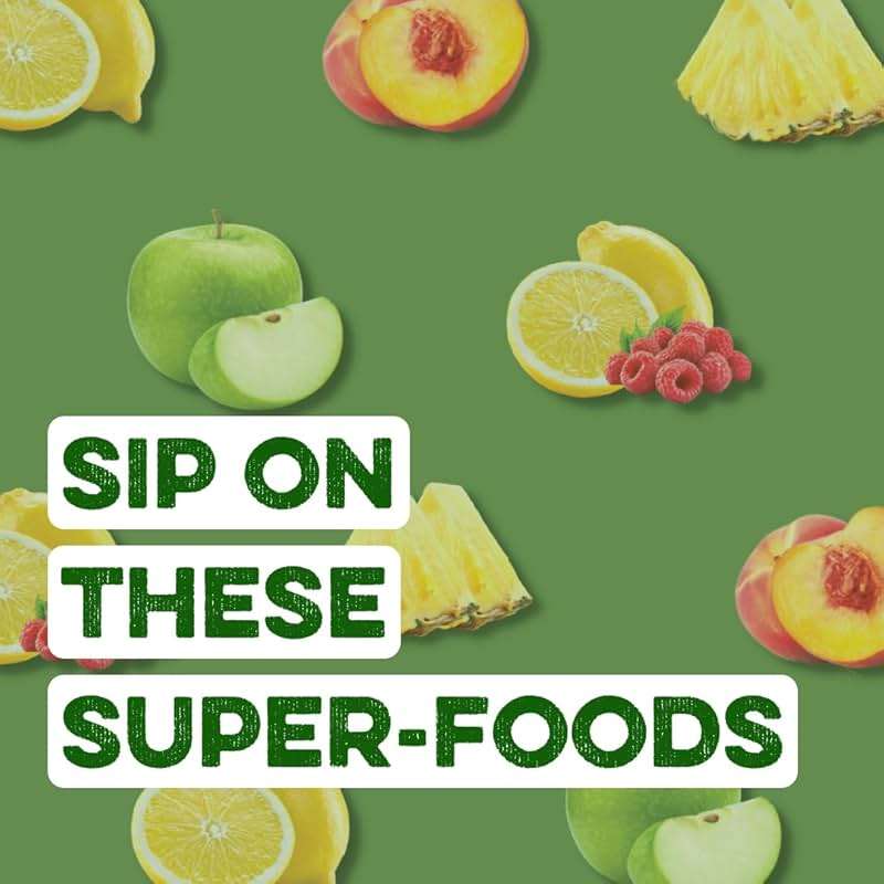 Clean Simple Eats Greens Variety 10 Pack, Greens Powder Mix, Packed with Superfoods Chlorella & Spirulina, Includes 5 Delicious Flavors: Peachy, Green Apple, Raspberry Lemonade, Sweet Lemon & Tropical - Image 3