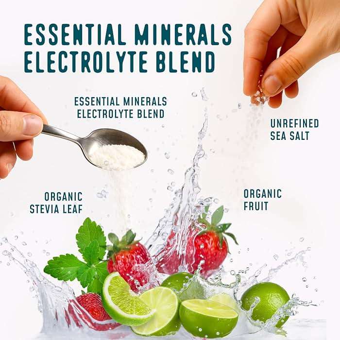 FlavCity Strawberry Limeade Electrolytes Powder Packets - 28 Hydration Packets - No Added Sugar - Hydration Powder with Real Fruit & Unrefined Sea Salt - Keto & Gluten-Free (28 Stick Packs) - Image 3