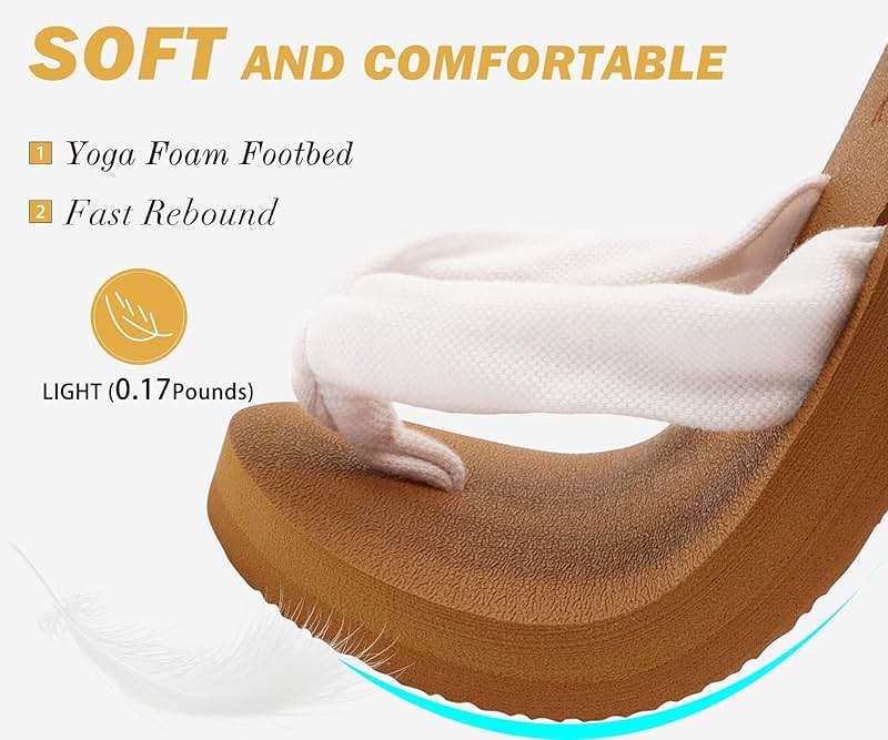 KuaiLu Flip Flops for Women with Arch Support Yoga Mat Comfortable Summer Beach Walking Thong Cushion Sandals Slip On Indoor Outdoor - Image 3