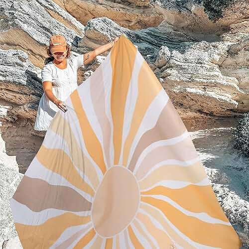 Waterproof Sandproof Beach Blanket, 9 Ft X 10 Ft Extra Large Beach Mat for 8 Adults, Lightweight Polyester Outdoor Picnic Blanket for Travel, Hiking, Camping, Beach Accessories for Vacation - Image 3