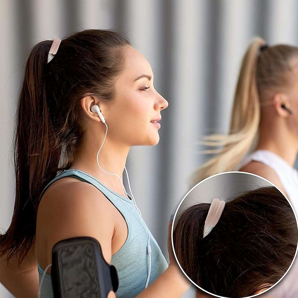 SYGY Hair Tie, 100PCS Hair Ties for Thick Thin Hair, Seamless Cotton Hair Bands, No Damage for Women, Soft Hair Accessories Ponytail Holders, Brown Color - Image 5