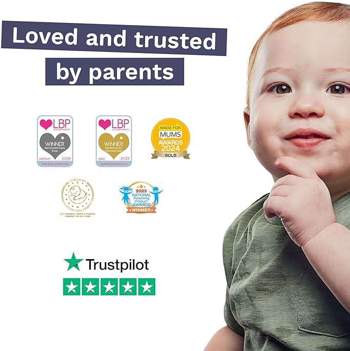 Pura Size 7 Eco-Friendly Diapers (33+lbs) Hypoallergenic, TCF, Soft Organic Cotton, Sustainable, up to 12 Hours Leak Protection, Allergy UK, Recyclable Paper Packaging, 6 Packs of 17 (102 Diapers) - Image 9