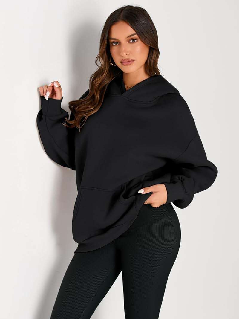 Trendy Queen Womens Oversized Hoodies Pullover Sweatshirts Casual Fall Clothes - Image 2