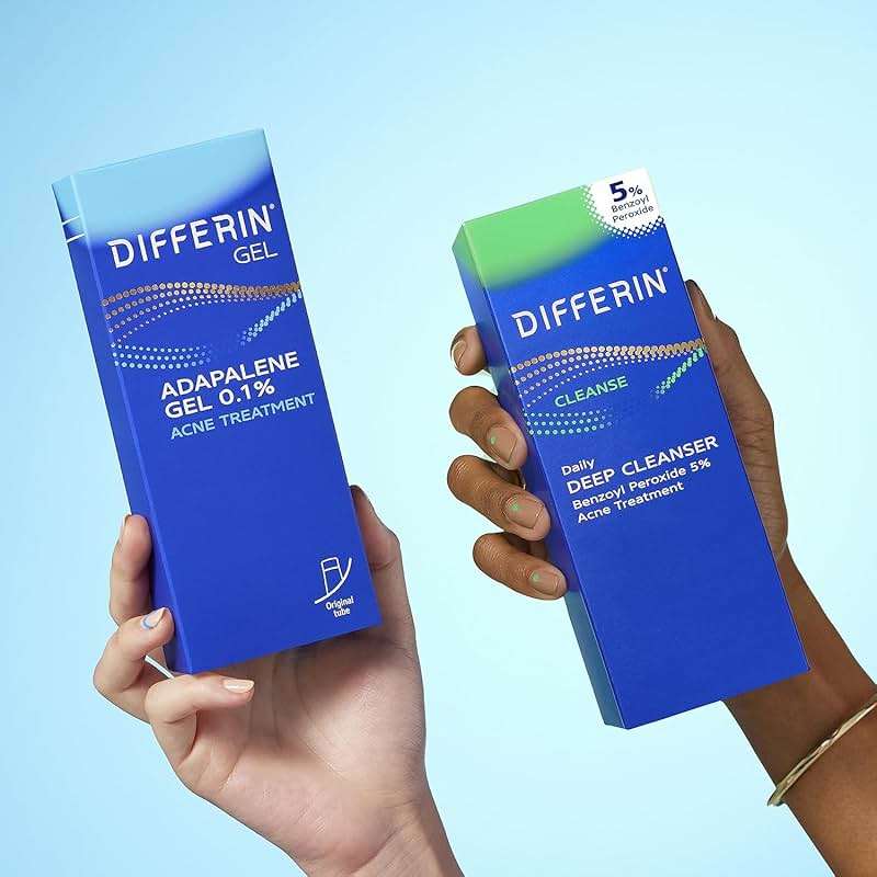 Differin Acne Skin Care Kit, Differin Gel Retinoid Acne Treatment for Face with 0.1% Adapalene & 5% Benzoyl Peroxide Face Wash & Body Wash, Designed for Pimple and Acne Prone Skin - Image 14