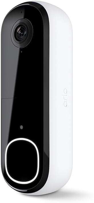 Arlo Video Doorbell 2K (2nd Gen, Latest Release), Wireless or Wired, Package Detection, Person & Vehicle Recognition, 1-Month Secure Plan, 2-Way Audio, Night Vision, Head to Toe Video View - Image 1