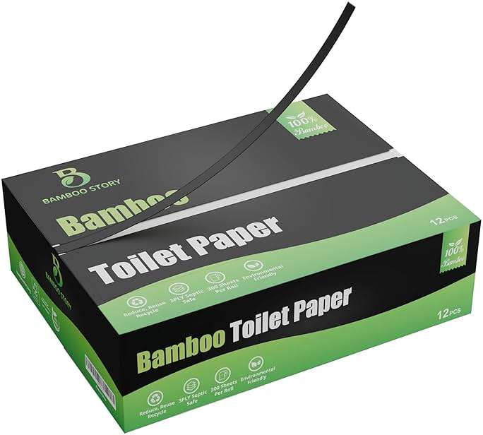Bamboo Story Eco Toilet Paper, 12 Rolls, 3-Ply, 300 Sheets, 100% Unbleached Bamboo, Chemical-Free, PFAS-Free, Vegan, Plastic-Free, Plant-Based Tissue, FSC Certified, Gentle, Strong & Sustainable - Image 3