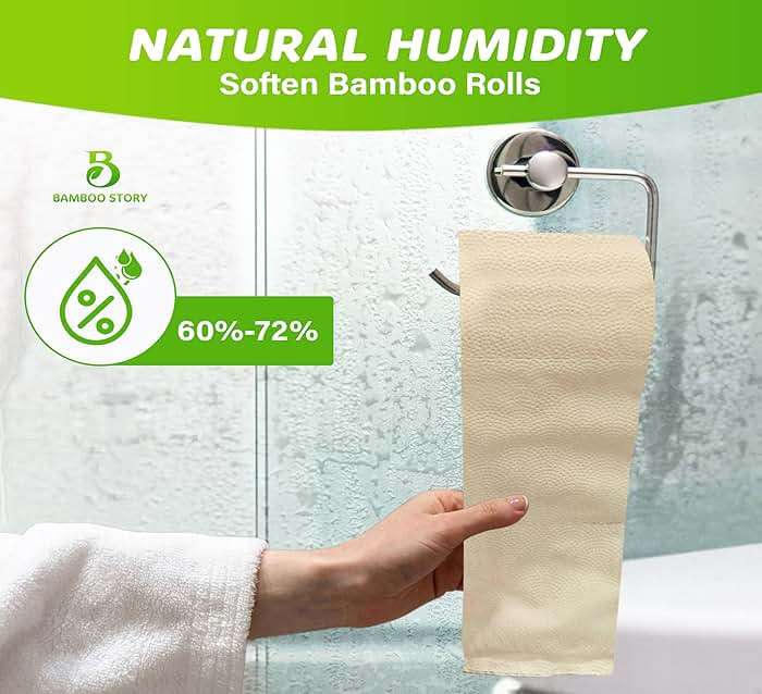 Bamboo Story Eco Toilet Paper, 12 Rolls, 3-Ply, 300 Sheets, 100% Unbleached Bamboo, Chemical-Free, PFAS-Free, Vegan, Plastic-Free, Plant-Based Tissue, FSC Certified, Gentle, Strong & Sustainable - Image 8