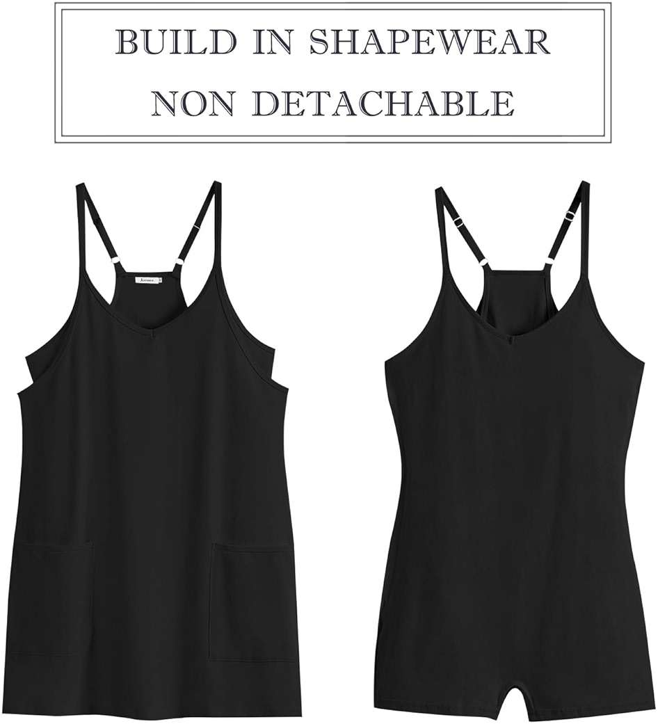 ANRABESS Women Athletic Dress Summer Tennis Workout Active Sports Mini Romper Dress Built in Shorts Travel Vacation Clothes - Image 6