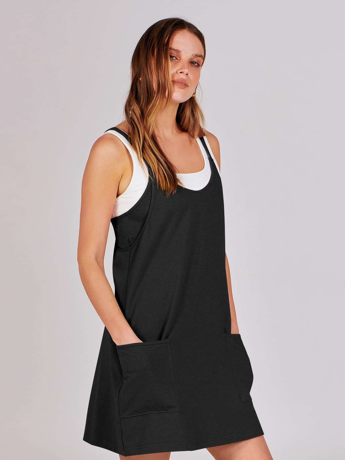 ANRABESS Women Athletic Dress Summer Tennis Workout Active Sports Mini Romper Dress Built in Shorts Travel Vacation Clothes - Image 8