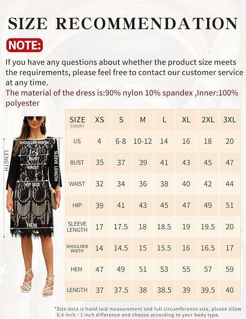 COOAN Wedding Guest Cocktail & Formal Dresses for Women - Lace Sequin Prom Evening Dress - Image 3
