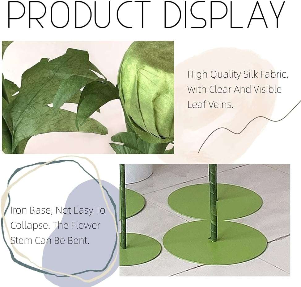 LG LOUIS GARDEN Large Artificial Flowers for Decoration, 9 Pcs/Set Giant Paper Flowers for Wedding Birthday Mother's Day Purple Party Banquet Backdrop Decor Photography Props, Shop Window Display - Image 7