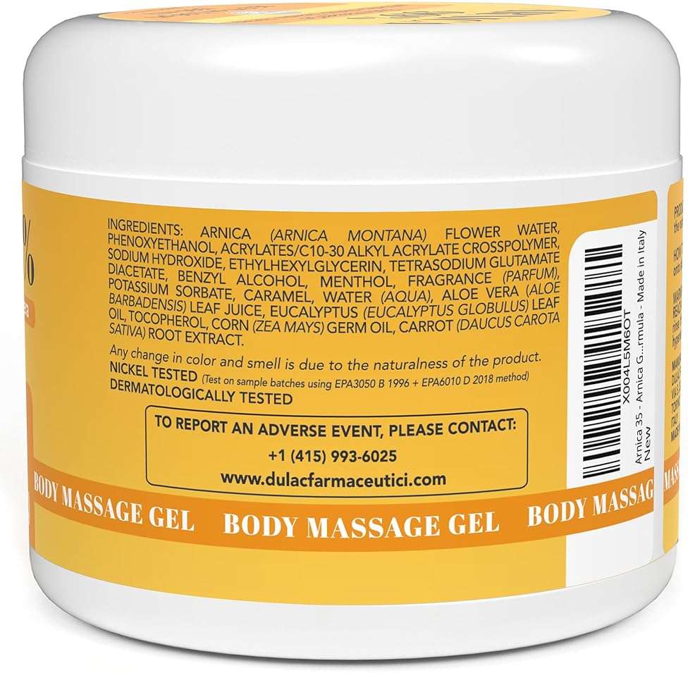 Arnica 35 Arnica Body Massage Gel – Water-Based Cosmetic Massage Gel with Arnica Montana, Fast-Absorbing Lightweight Texture, Non-Greasy Feel, Dermatologically Tested, 16.9 fl oz - Image 2
