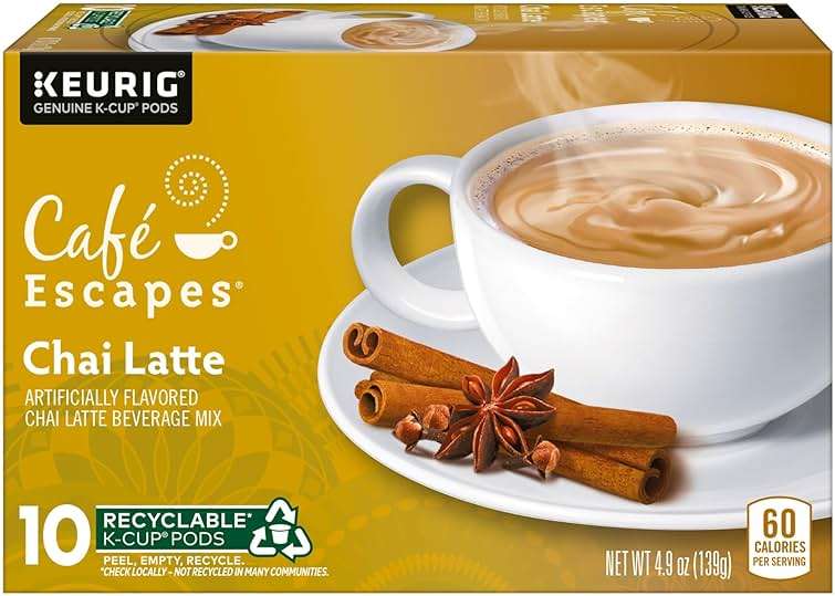 Café Escapes Chai Latte, Single-Serve K-Cup Pods, 60 Count - Image 6