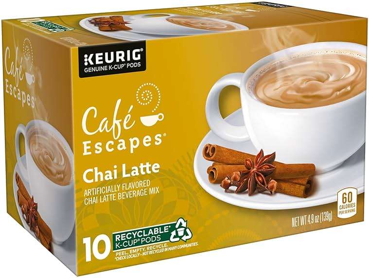 Café Escapes Chai Latte, Single-Serve K-Cup Pods, 60 Count - Image 8