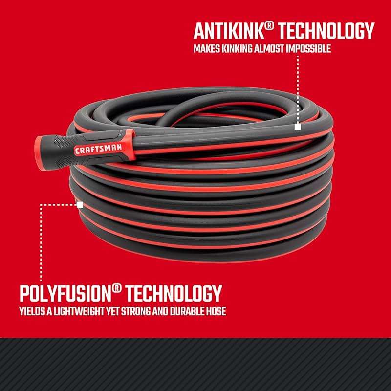 Craftsman Heavy Duty Professional Grade Garden Hose, 50 Feet x 5/8 Inch - Image 2