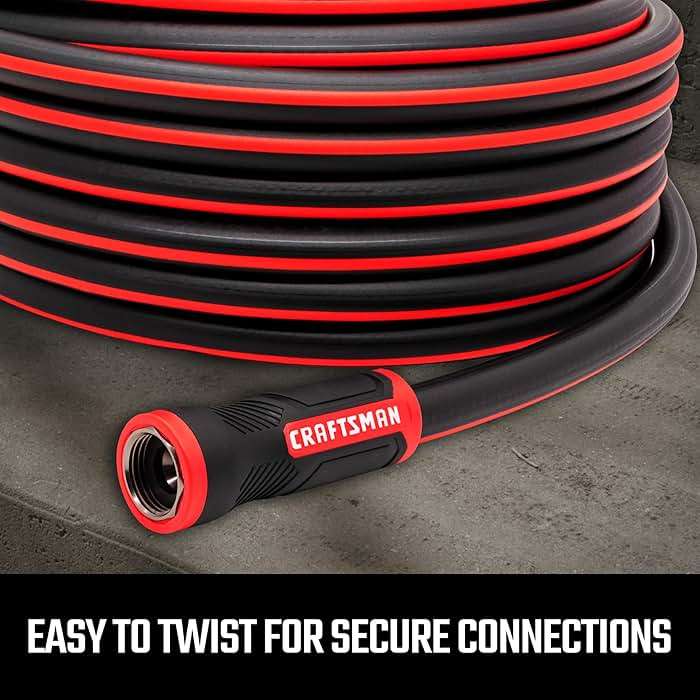 Craftsman Heavy Duty Professional Grade Garden Hose, 50 Feet x 5/8 Inch - Image 4
