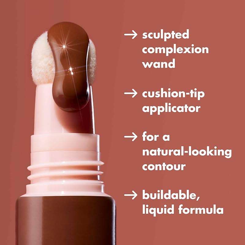 e.l.f. Halo Glow Contour Beauty Wand, Liquid Contour Wand For A Naturally Sculpted Look, Buildable Formula, Vegan & Cruelty-free, Light/Medium - Image 4