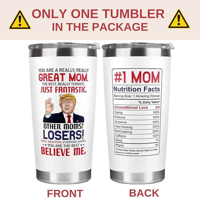 UMACVN Gifts for Mom from Daughter Son - Christmas Gifts for Mom Wife - Birthday, Christmas, Valentines Day Gift for Moms - Gift for Mama, Moms, Mother - 20 Oz Stainless Steel White Tumbler - Image 3