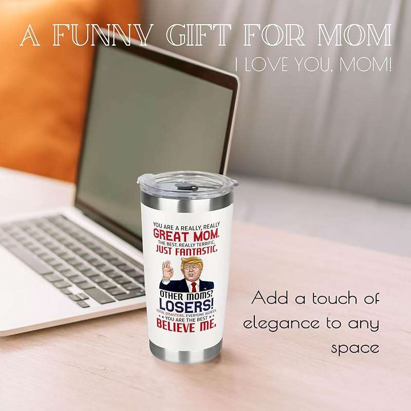 UMACVN Gifts for Mom from Daughter Son - Christmas Gifts for Mom Wife - Birthday, Christmas, Valentines Day Gift for Moms - Gift for Mama, Moms, Mother - 20 Oz Stainless Steel White Tumbler - Image 4