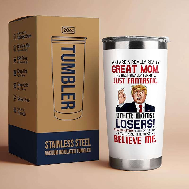 UMACVN Gifts for Mom from Daughter Son - Christmas Gifts for Mom Wife - Birthday, Christmas, Valentines Day Gift for Moms - Gift for Mama, Moms, Mother - 20 Oz Stainless Steel White Tumbler - Image 6