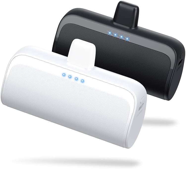 [2 Pack]Mini Portable Charger for iPhone 5200mAh,20W PD Fast Charging Power Bank for iPhone, Ultra-Compact Battery Pack Travel Portable Phone Charger Compatible with iPhone 14 13 12 11 X 8 7 6 Series - Image 1