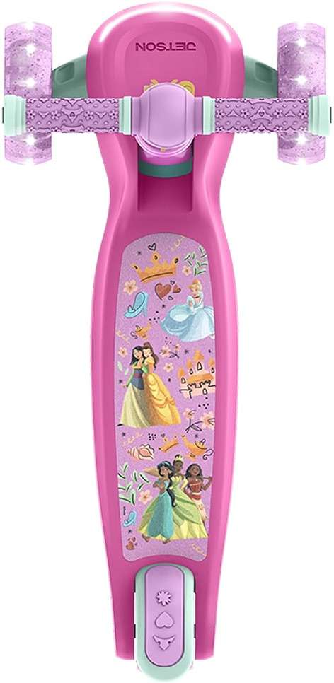 Jetson Character Kids Kick Scooter, LED Lights on Stem & Light-Up Wheels, Lightweight Frame, Height-Adjustable Handlebar, Lean-to-Steer System, Easy-Fold Mechanism - Image 2