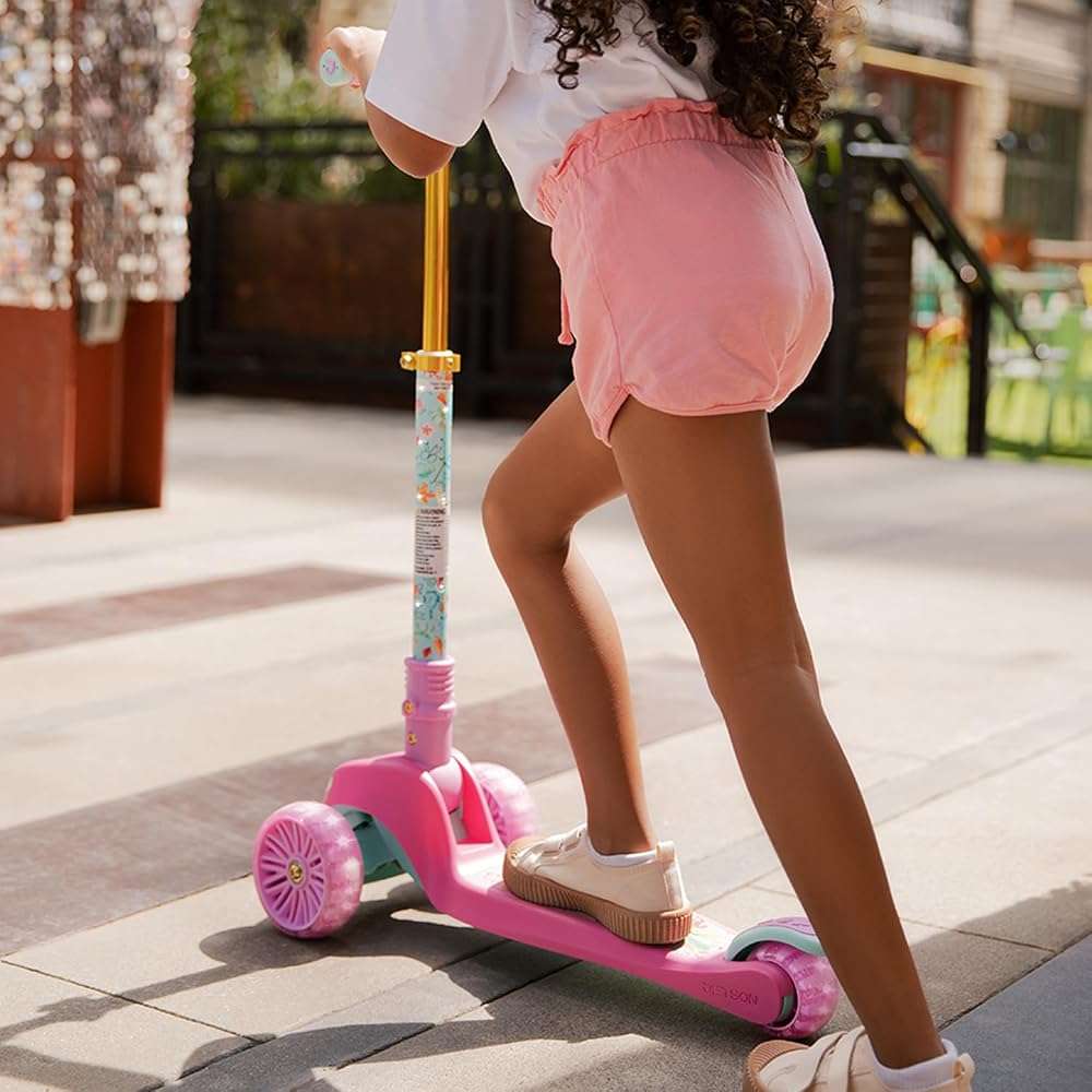 Jetson Character Kids Kick Scooter, LED Lights on Stem & Light-Up Wheels, Lightweight Frame, Height-Adjustable Handlebar, Lean-to-Steer System, Easy-Fold Mechanism - Image 11
