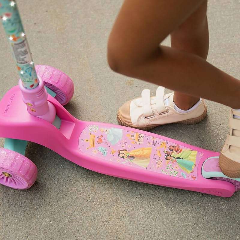 Jetson Character Kids Kick Scooter, LED Lights on Stem & Light-Up Wheels, Lightweight Frame, Height-Adjustable Handlebar, Lean-to-Steer System, Easy-Fold Mechanism - Image 8
