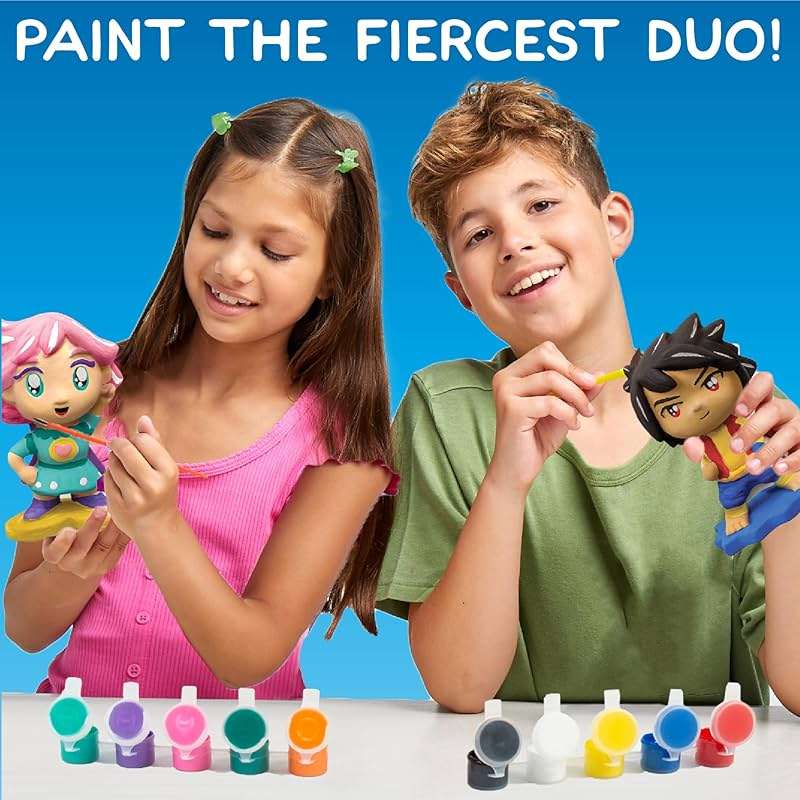 Made By Me Build & Paint Your Own Wooden Toys, DIY Wood Craft Kit, Easy to Assemble, Anime Figurines - Image 2