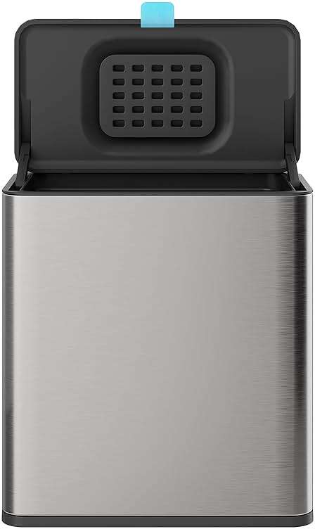 LINSSEN Stainless Steel Hanging Trash Can with Lid and Inner Bucket, 2 Gallon Kitchen Compost Bin for Counter Top, Under Sink or Wall Mount, Small Garbage Can for Cupboard/Bathroom/Bedroom/RV - Image 7