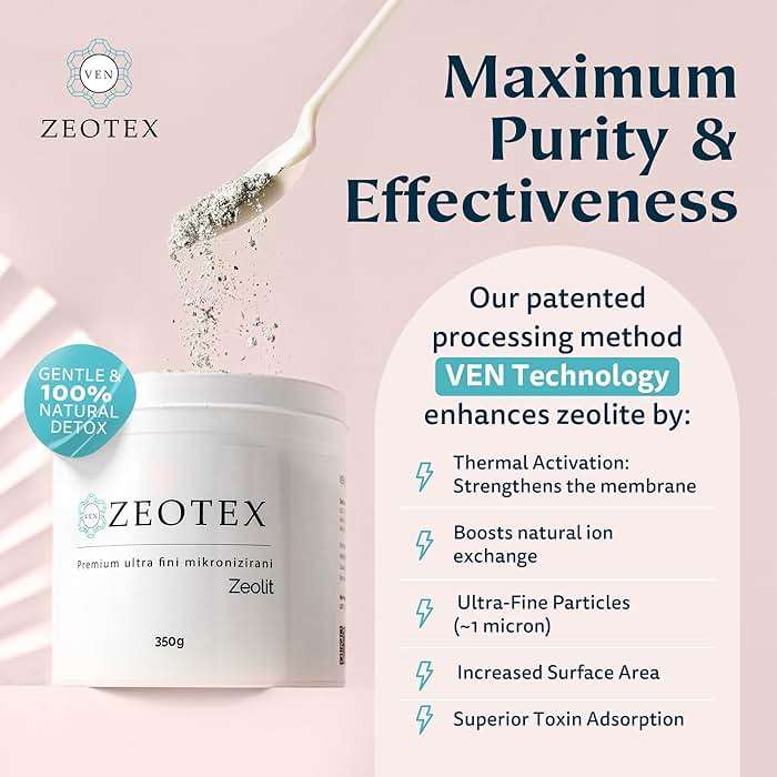 Zeotex 350g Zeolite Detox Powder – Clinoptilolite Supplement for Full Body Cleanse, Gut Health, Energy, Immune & pH Support | Natural Mineral - Image 4