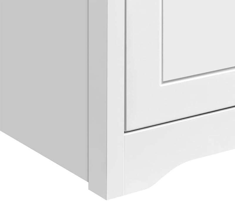 Yaheetech Nightstand with 2 Drawer and 1 Open Shelf, 29" Tall Bedside Table Wooden Flie Cabinet Telephone Table Bed Side Table with Storage for Bedroom White - Image 9