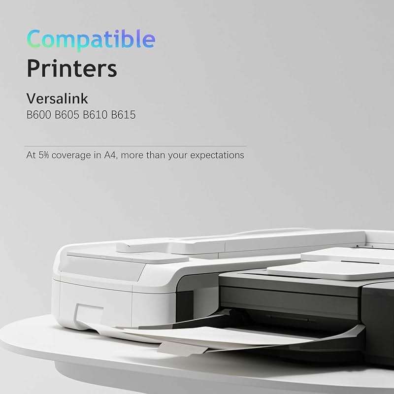 Chipink Versalink B600 Toner Cartridge 106R03942 Replacement Compatible for Versalink B605 Toner 106R03940 106R03944 for Xerox B600 B605 B610 B615 Printer (1 Black, High Yield) - Image 3