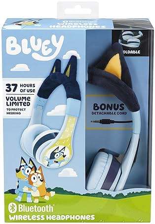 Bluey Bluetooth Headphones for Kids, Volume Reduced Wireless Headphones for School Home or Travel (Bluey) - Image 5