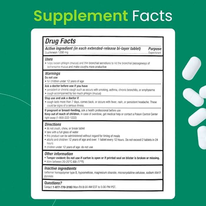Guaifenesin Expectorant Mucus Relief 1200 mg Maximum Strength, 56 Tablets - Guaifenesin Tablets for Chest Congestion Relief - 12-Hour Extended Release Chest Decongestant - Thins and Loosens Mucus - Image 7