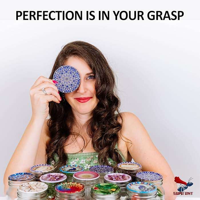 Canning Lids -Certified Food Grade Thickest BPA/BPS free Mason Jar Lids & Canning Supplies -Canning Jars Lid for Regular Mouth Mason Jars. Airtight seal Blue Can Lids.Canning Jar Lids by Supa Ant-50pk - Image 2