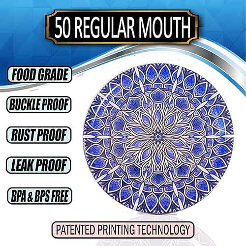 Canning Lids -Certified Food Grade Thickest BPA/BPS free Mason Jar Lids & Canning Supplies -Canning Jars Lid for Regular Mouth Mason Jars. Airtight seal Blue Can Lids.Canning Jar Lids by Supa Ant-50pk - Image 3