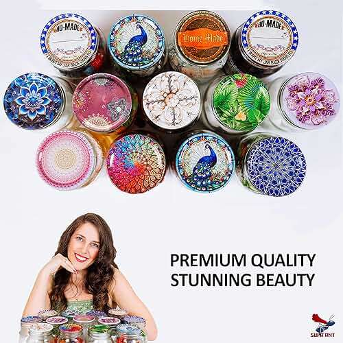 Canning Lids -Certified Food Grade Thickest BPA/BPS free Mason Jar Lids & Canning Supplies -Canning Jars Lid for Regular Mouth Mason Jars. Airtight seal Blue Can Lids.Canning Jar Lids by Supa Ant-50pk - Image 7