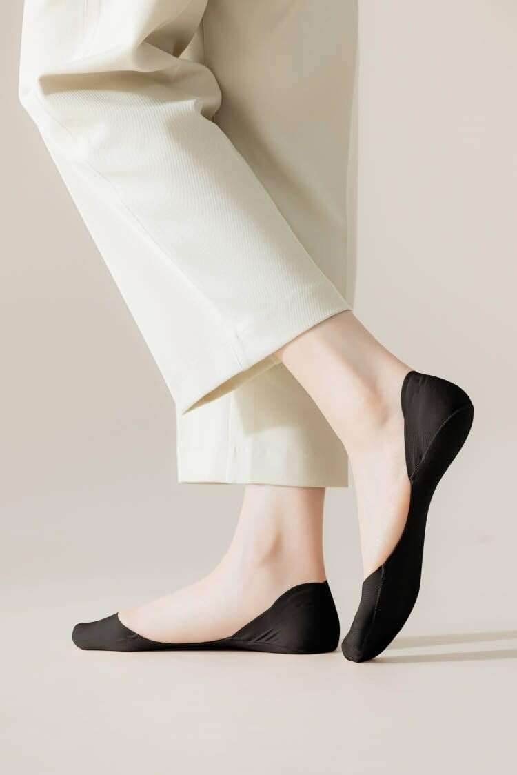 No Show Socks for Flats Heels Pumps Lofers Low Cut Non-Slip Invisible Liner Socks for Women by Flammi - Image 3