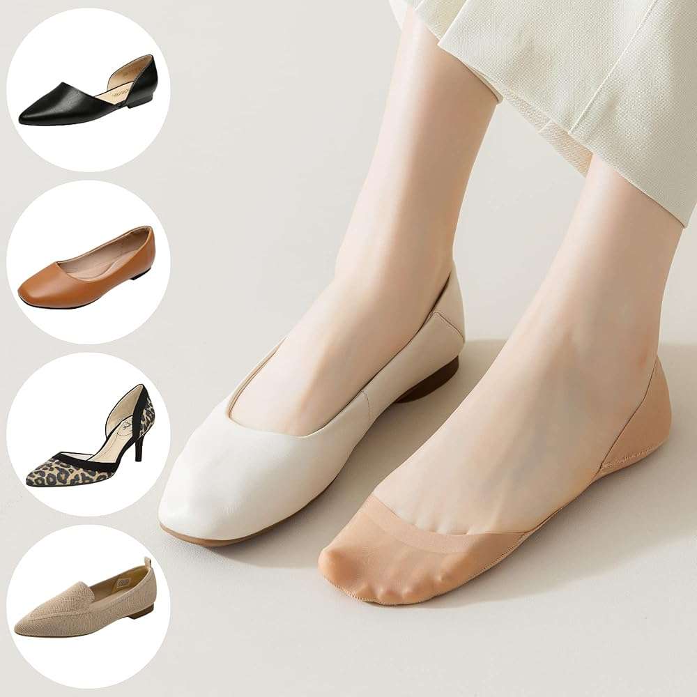 No Show Socks for Flats Heels Pumps Lofers Low Cut Non-Slip Invisible Liner Socks for Women by Flammi - Image 6