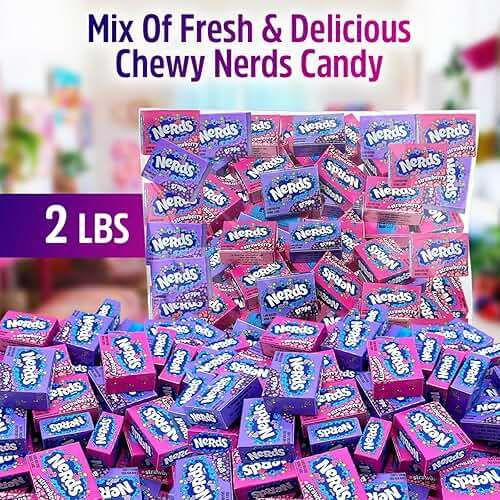 Bulk Candy 2lbs Pack – Mini Boxes Grape and Strawberry Hard Candy, Candy Mini Boxes – Delicious Individually Wrapped Candy for Easter, Kids, Office Party - Image 2