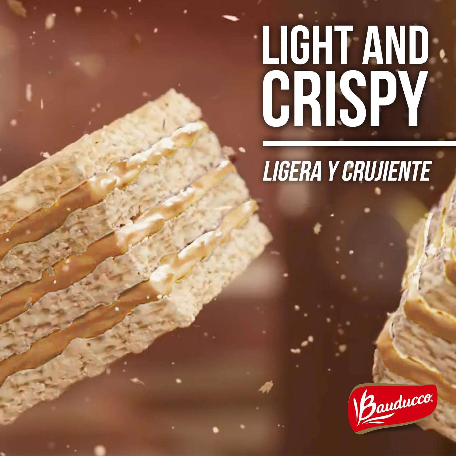 Bauducco Peanut Butter Wafers - Crispy Wafer Cookies With 3 Delicious, Indulgent Decadent Layers of Peanut Butter Flavored Cream - Delicious Sweet Snack or Desert - 5.0 oz (Pack of 1) - Image 3