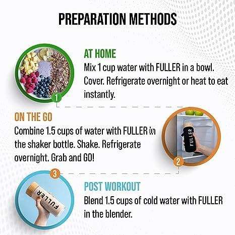 Delicious High Protein Chocolate Banana Overnight Oats - Nutritionist Designed FULLER For Longer With Low Sugar, High Fiber & Slow Release Peanut Protein - Ziplock Portable - Glyphosate Free Oatmeal - Image 8