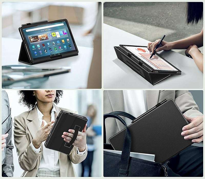MoKo for Amazon Kindle Fire Max 11 Case (13th Generation, 2023 Release) 11" - Slim Folding Stand Cover Case for Fire 11 Tablet with Auto Wake/Sleep, Black - Image 8