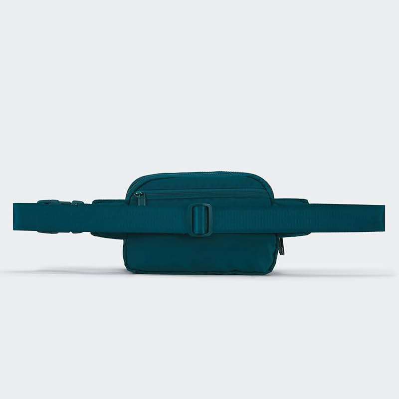 Pander Everywhere Belt Bag for Women, 5 Zipper Pockets Nylon Crossbody Fanny Pack Purse (Teal Blue) - Image 7